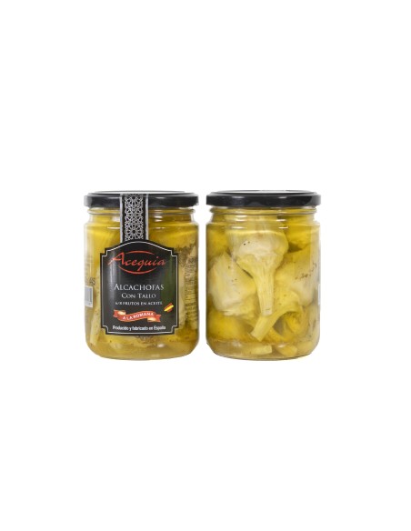 Alcachofas con Tallo a la Romana 6/8 Frutos