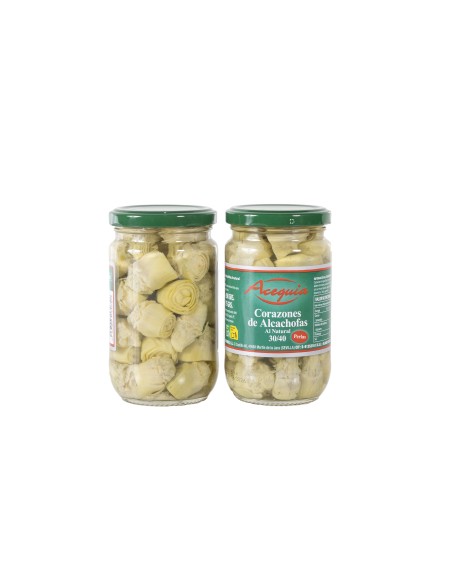 Corazones de Alcachofas Al Natural 30-40 frutos "Perlas"